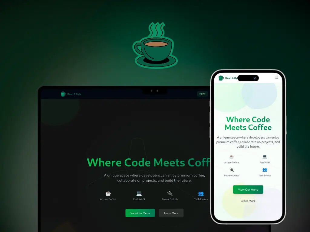 Bean & Byte – Developer-Focused Café Website